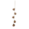 Hello Honey® 21.5" Brown Stoneware Hanging Vases on Jute Rope with Reactive Glaze